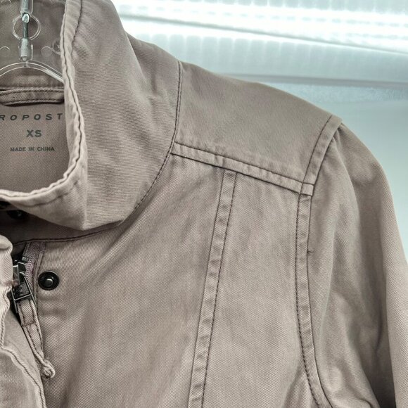 Aeropostale Women's Zip Up Jacket Collared Mauve Size XS Pockets - Picture 4 of 9